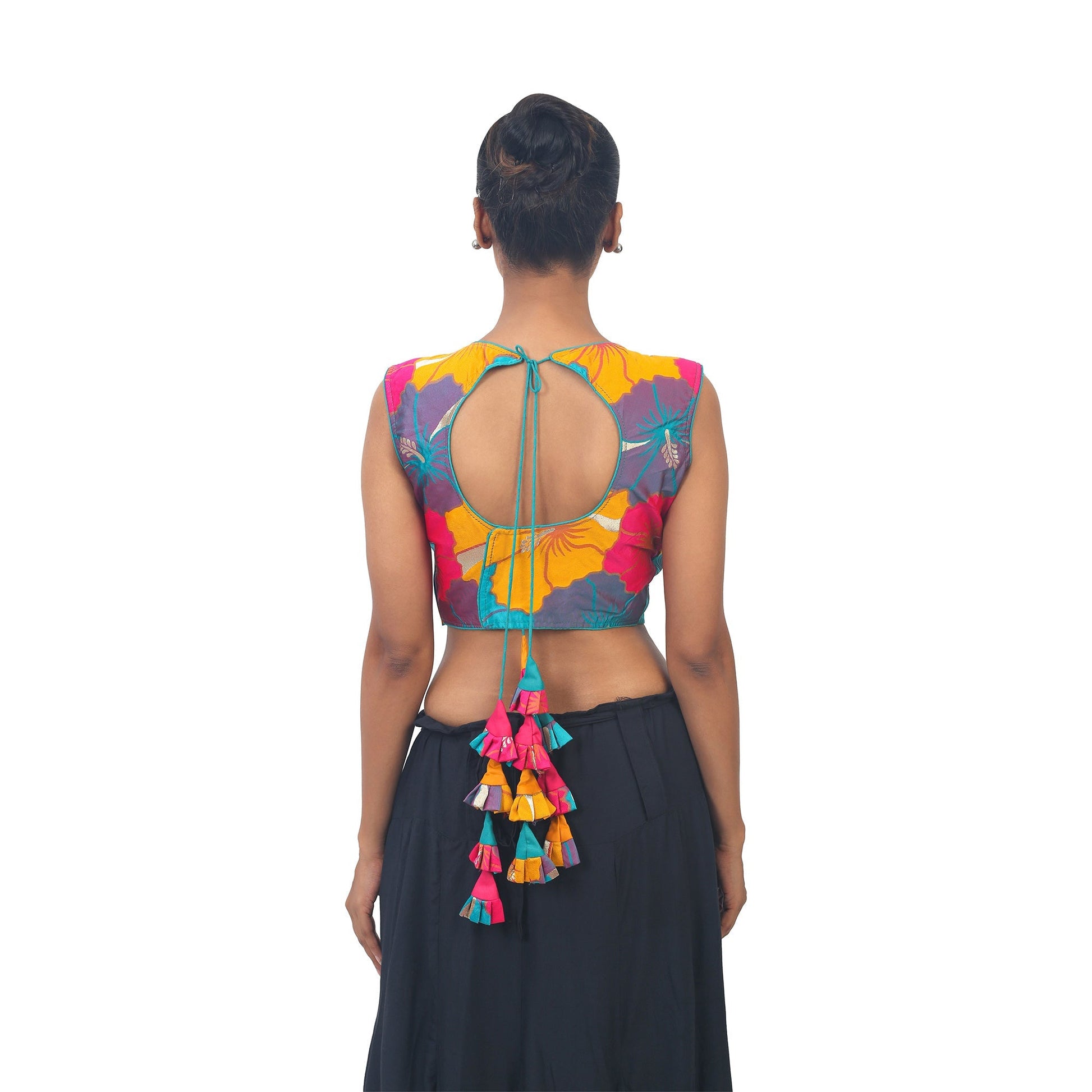 Multicolour | Silk | Designer | Blouse Apparel & Accessories 32 34 36 Blouse blouses Crop tops Multicolour thehangrmulticolour-silk-designer-blousethehangr-576885