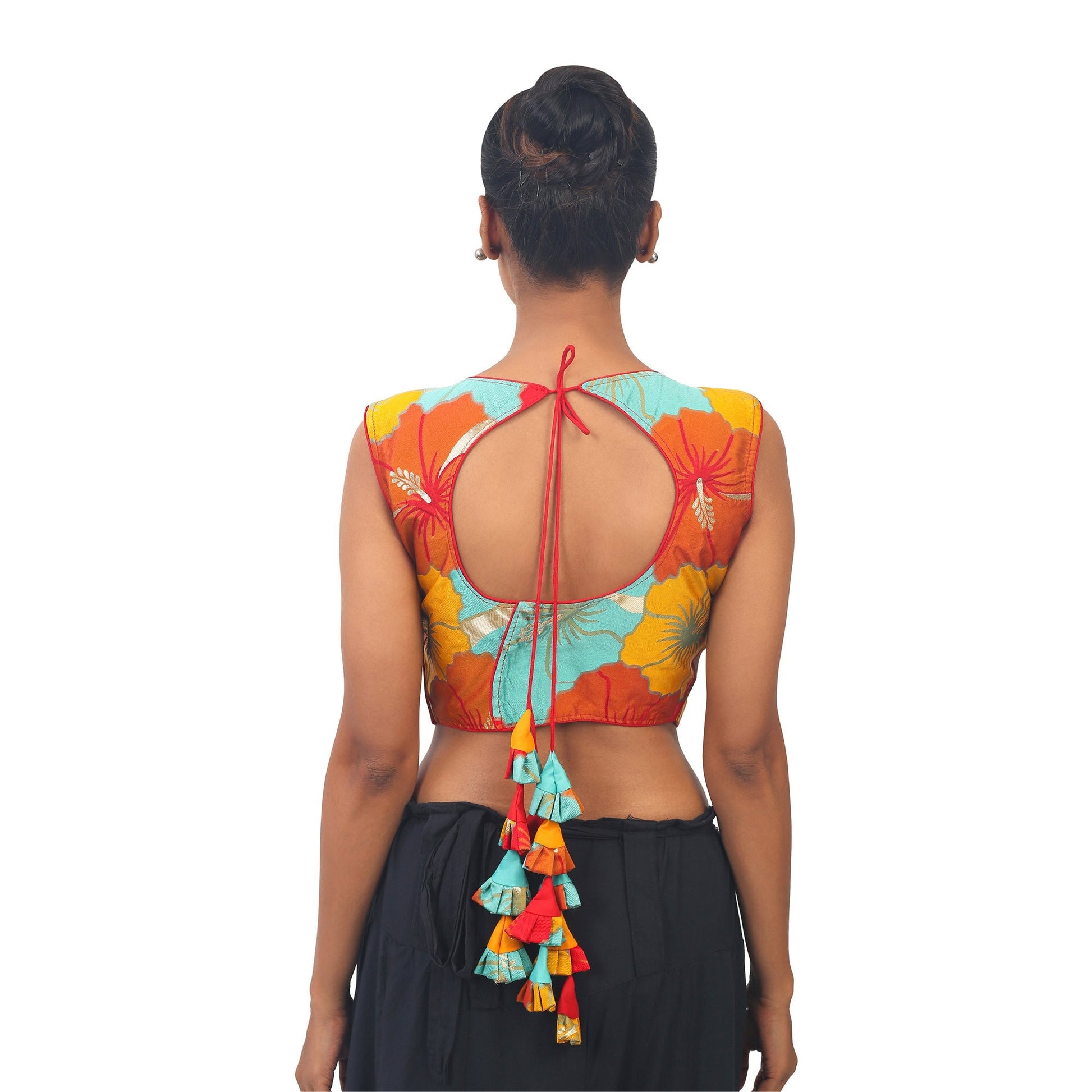 Multicolour | Silk | Designer | Blouse Apparel & Accessories 32 34 36 Blouse blouses Crop tops Multicolour thehangrmulticolour-silk-designer-blousethehangr-625411