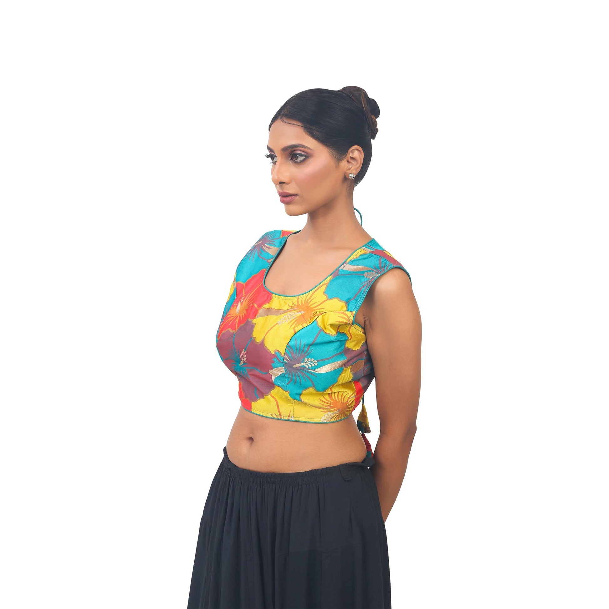 Multicolour | Silk | Designer | Blouse Apparel & Accessories 32 34 36 Blouse blouses Crop tops Multicolour thehangrmulticolour-silk-designer-blousethehangr-630941