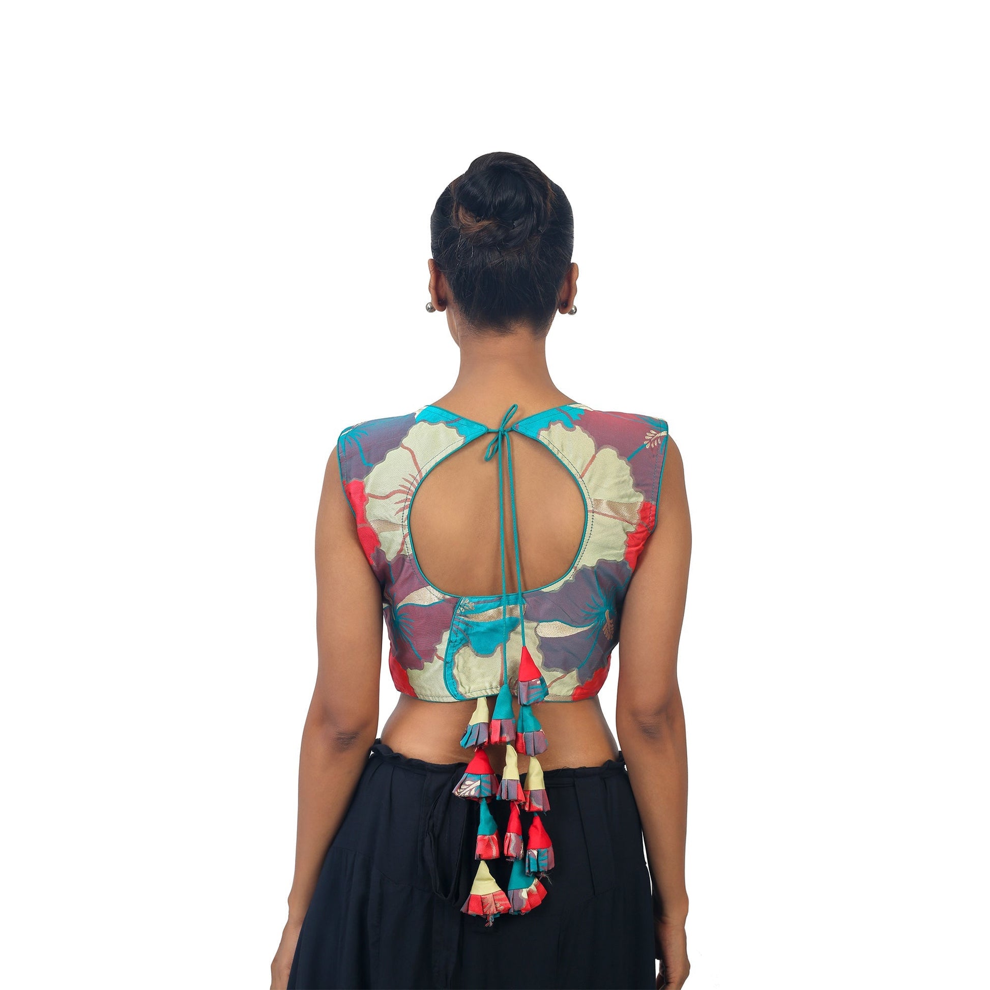 Multicolour | Silk | Designer | Blouse Apparel & Accessories 32 34 36 Blouse blouses Crop tops Multicolour thehangrmulticolour-silk-designer-blousethehangr-677452