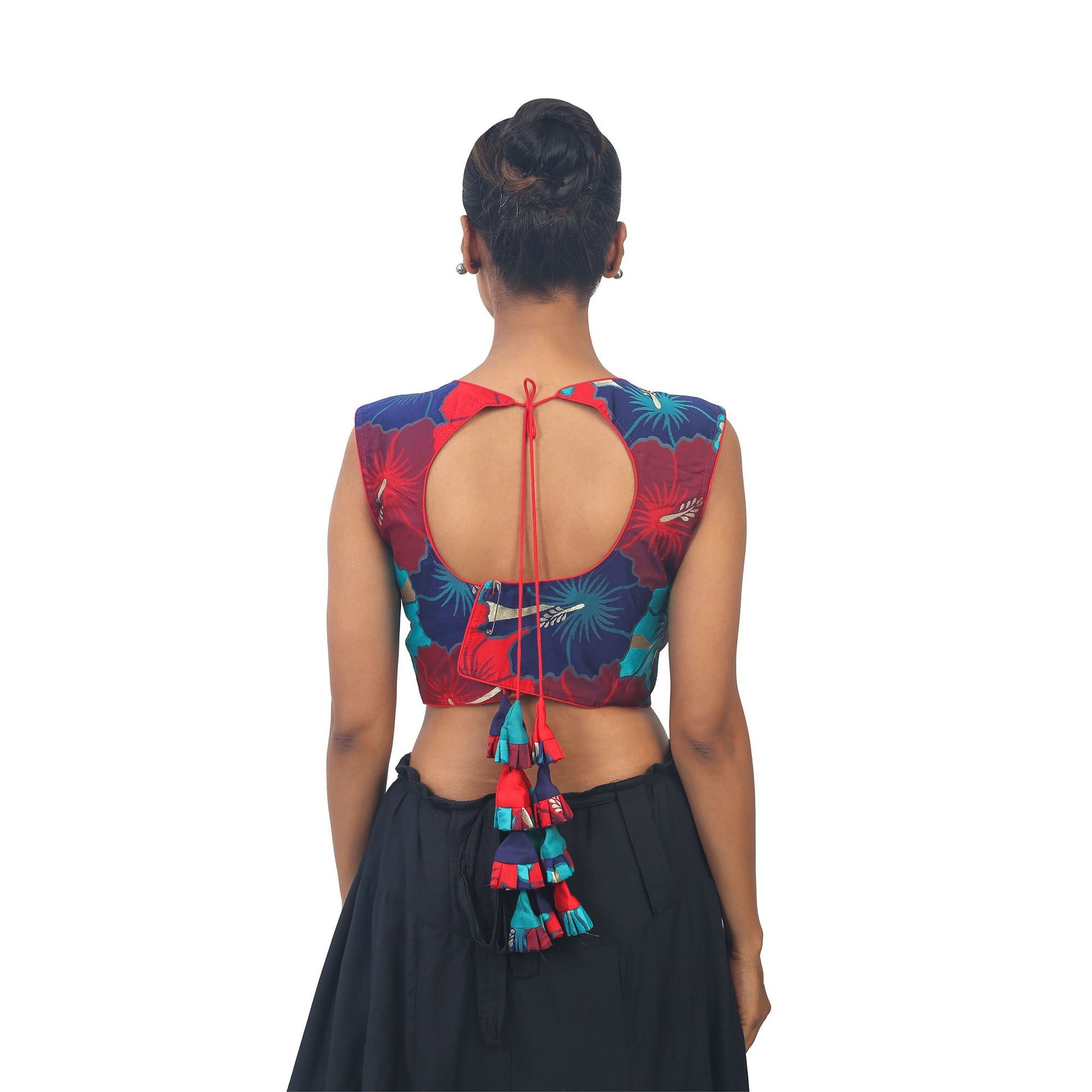 Multicolour | Silk | Designer | Blouse Apparel & Accessories 32 34 36 Blouse blouses Crop tops Multicolour thehangrmulticolour-silk-designer-blousethehangr-800086