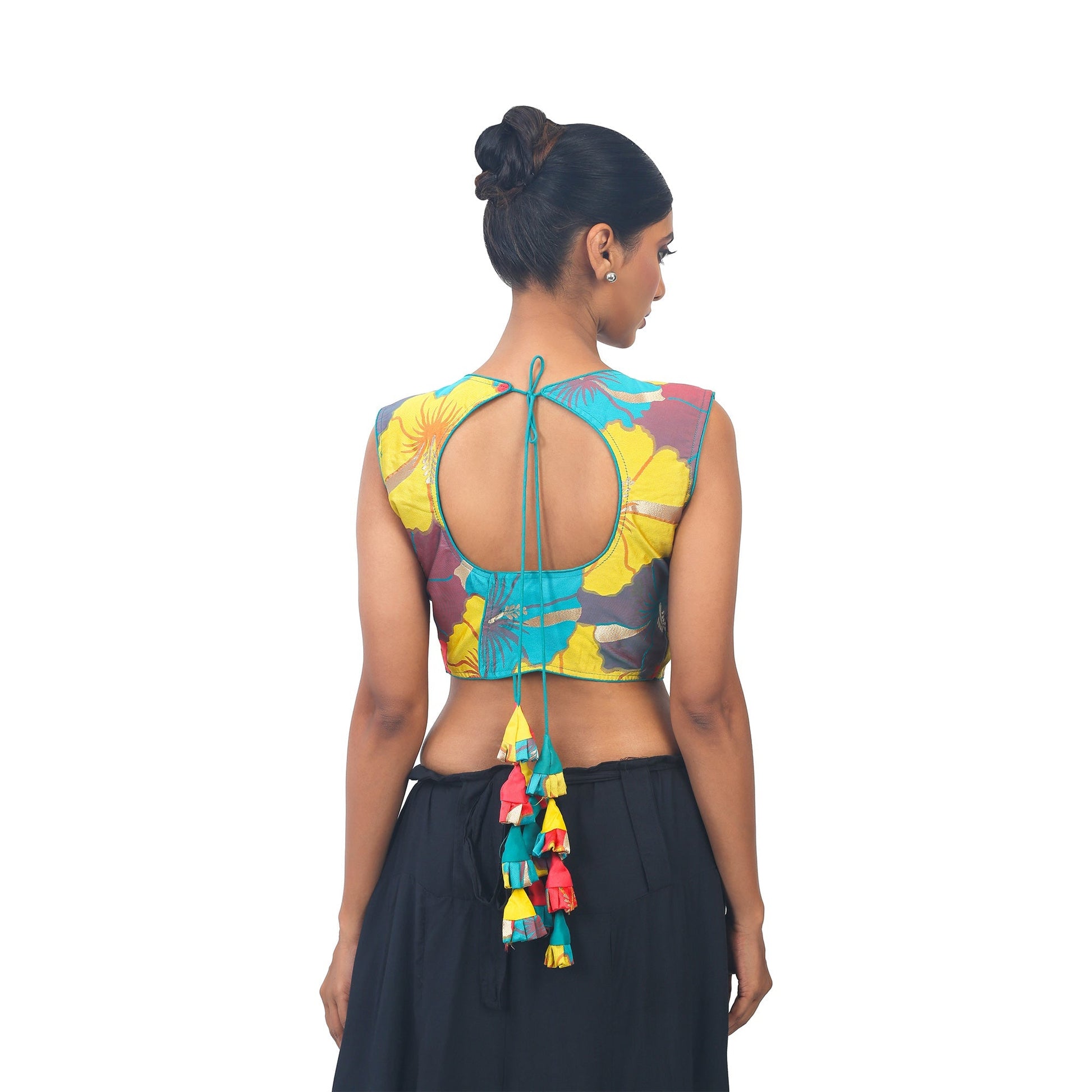 Multicolour | Silk | Designer | Blouse Apparel & Accessories 32 34 36 Blouse blouses Crop tops Multicolour thehangrmulticolour-silk-designer-blousethehangr-958036