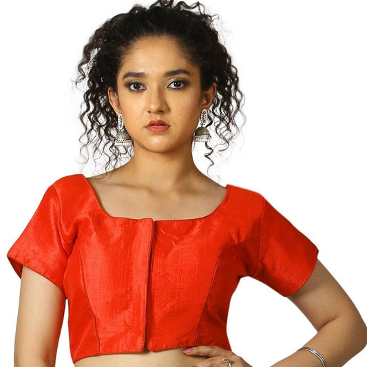 Red |Fantom Silk |Blouse 36 Apparel & Accessories 32 34 36 Blouse blouses itefaq red thehangrred-fantom-silk-blousethehangr-850295