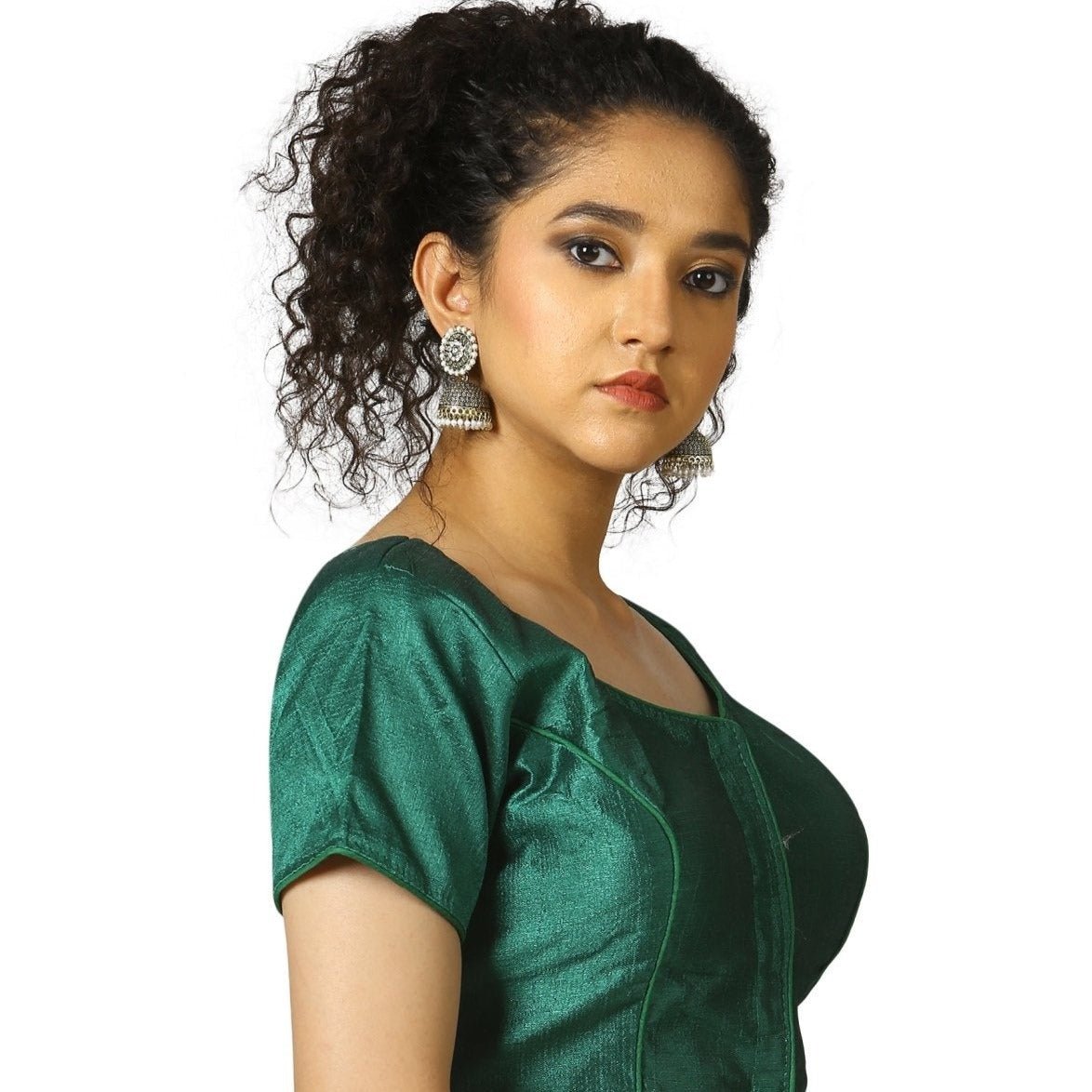 Sea Green |Fantom Silk |Blouse Apparel & Accessories 32 34 36 Blouse blouses Green itefaq sea green thehangrsea-green-fantom-silk-blousethehangr-721681