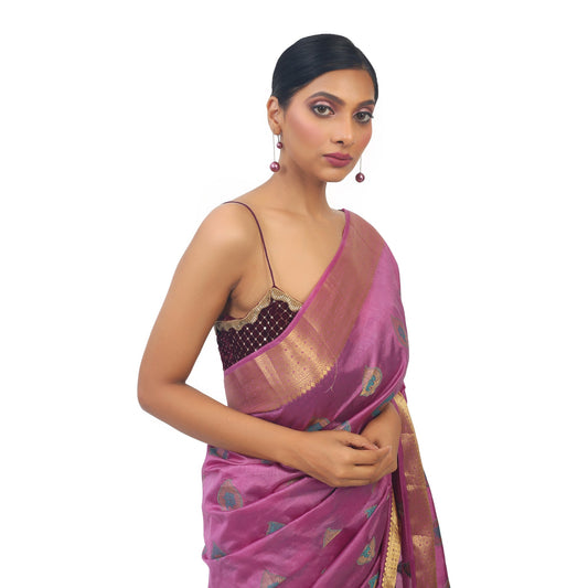 Silk Weaving Designer Purple Saree Apparel & Accessories 50%off Art Silk ocassion Saree Saree Silk silk silk-weaving-designer-purple-saree-489968
