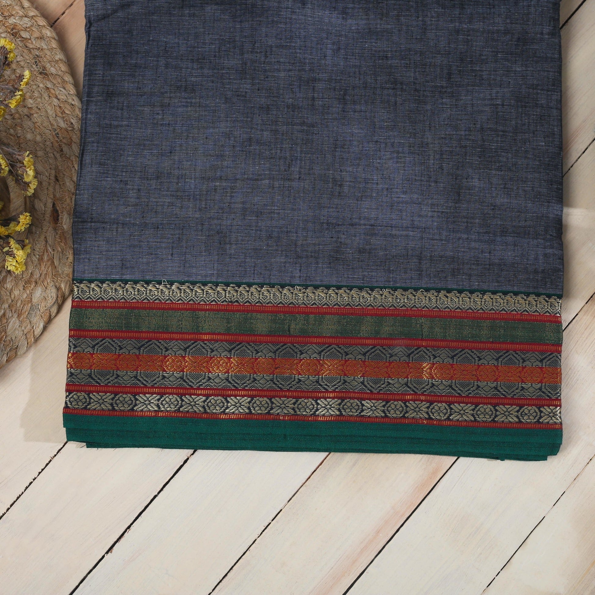 Gray | Cotton | Saree Apparel & Accessories 50%off cotton Gray Saree work thehangrgray-cotton-sareethehangr-281592